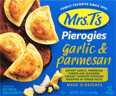 Mrs. T's Garlic & Parmesan Pierogies - 12 Count - Image 1