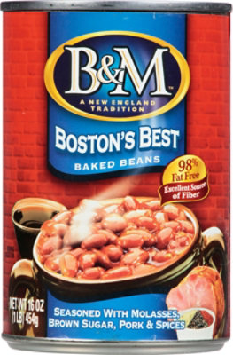 B&M Boston B Est Baked Beans Canned - 16 OZ - Image 2