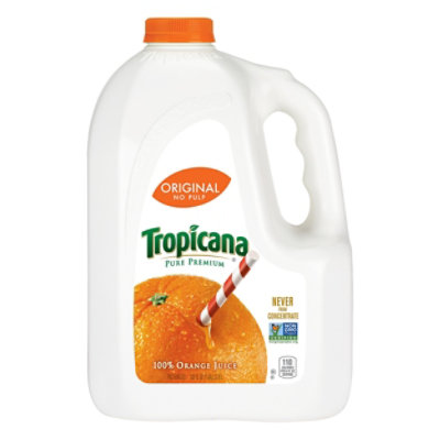 Tropicana Pure Premium No Pulp Orange Juice - 128 Fl. Oz. - Image 1