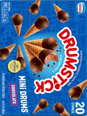 Nestle Drumstick Minis Vanilla Frozen Dairy Dessert Cones 20ct .85oz - 16.9 FZ - Image 6