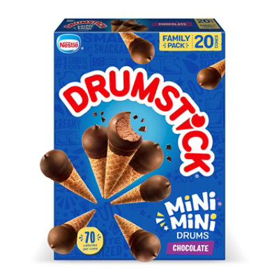 Nestle Drumstick Minis Vanilla Frozen Dairy Dessert Cones 20ct .85oz - 16.9 FZ - Image 2