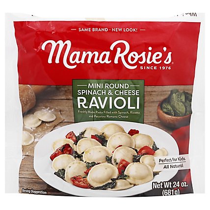 Mama Rosies Spinach And Cheese Ravioli - 24 OZ - Image 1