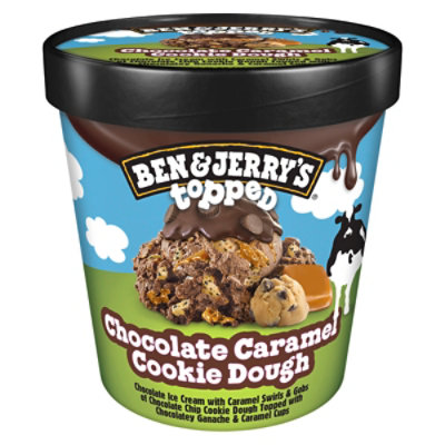 Ben & Jerry's Chocolate Caramel Cookie Dough Topped Ice Cream - 15.2 Oz - Image 3