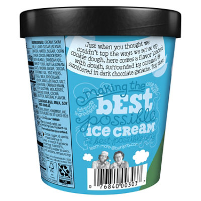 Ben & Jerry's Chocolate Caramel Cookie Dough Topped Ice Cream - 15.2 Oz - Image 6