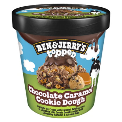 Ben & Jerry's Chocolate Caramel Cookie Dough Topped Ice Cream - 15.2 Oz - Image 2