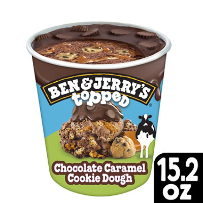 Ben & Jerry's Chocolate Caramel Cookie Dough Topped Ice Cream - 15.2 Oz - Image 1