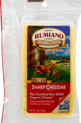 Rumiano Organic Sharp Cheddar Vp - 6 OZ - Image 2