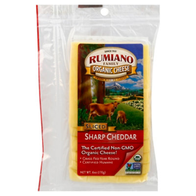 Rumiano Organic Sharp Cheddar Vp - 6 OZ - Image 1