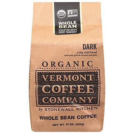 Vermont Coffee Co Coffee Dark Whole Bean - 16 OZ - Image 1