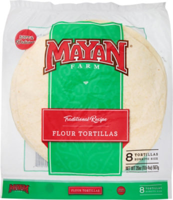 Mayan Farm White Flour Burrito 10in - 20 OZ - Image 2