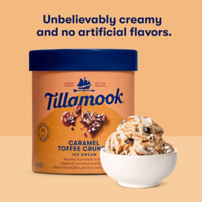 Tillamook Caramel Toffee Crunch Ice Cream - 48 Oz - Image 5