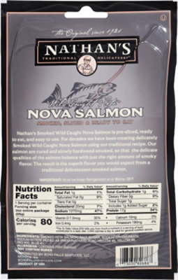 Nathan's Nova Salmon Sliced Smoked - 3 OZ - Image 5