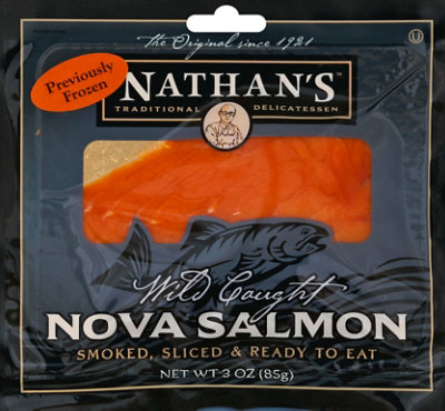 Nathan's Nova Salmon Sliced Smoked - 3 OZ - Image 2