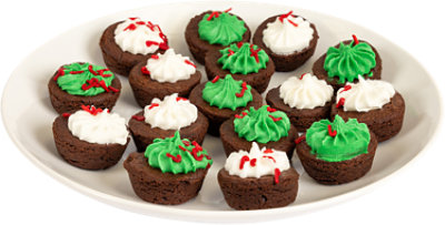 two-bite Christmas Candy Cane Brownies Tray - Each - Image 1