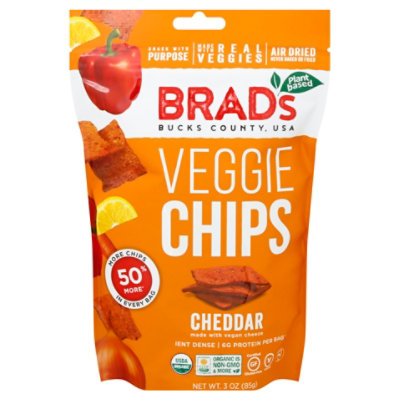 Brads Raw Broccoli Cheddar Chips - 3 OZ - Image 3