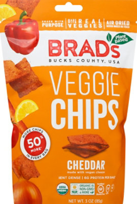 Brads Raw Broccoli Cheddar Chips - 3 OZ - Image 2