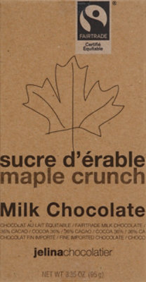 Jelina Chocolatier Milk Chocolate Maple Crunch - 3.35 Oz - Image 2