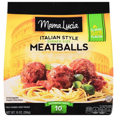 Mama Lucia Italian Style Bite Size Meatballs - 10 Oz. - Pavilions