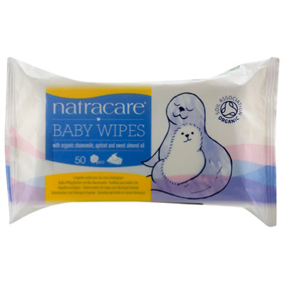 Natracare Wipe Org Cotton Ba - 50 CT - Image 1