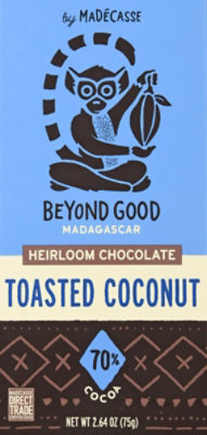 Beyond Good Chocolate Bar Toasted Coconut - 2.64 Oz - Image 2