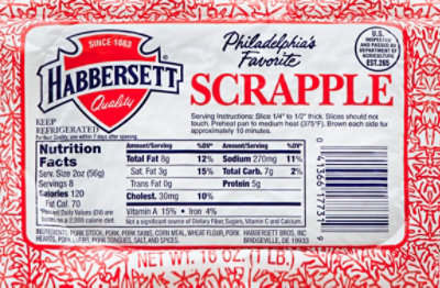 Habbersett Scrapple - 16 OZ - Image 2