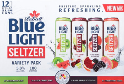 Labatt Blue Light Seltzer In Cans - 12-12 FZ - Image 4