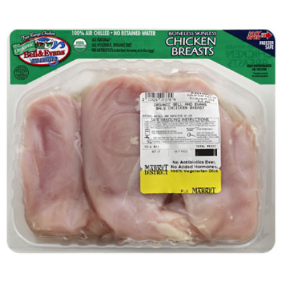 Bell & Evans Organic Chicken Breast Boneless Skinless - 2.00 Lb - Image 1