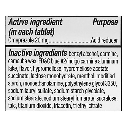 Signature Care Omeprazole Acid Reducer Tab Wildberry Mint - 14 Count - Image 4