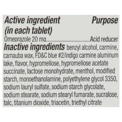 Signature Select/Care Omeprazole Acid Reducer Tab Wildberry Mint - 14 Count - Image 3