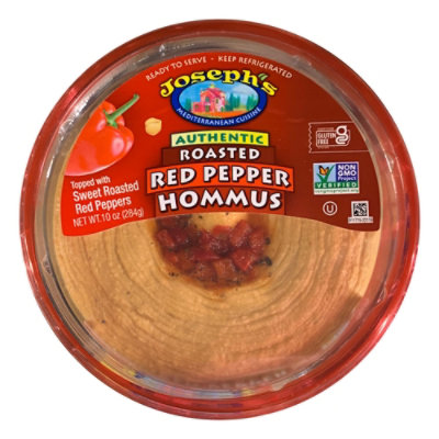 Joseph's Red Pepper Hommus 10oz - 10 OZ - Image 1