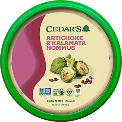 Cedars Artichoke Kalamata Hommus - 8 OZ - Image 1
