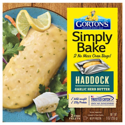 Gortons Simply Bake Garlic Herb Butter Haddock - 9 OZ - Image 3