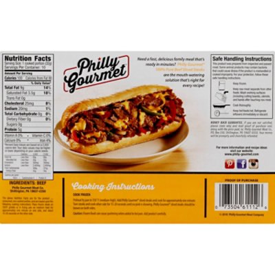 Philly Gourmet Sandwich Steaks - 15 OZ - Image 6