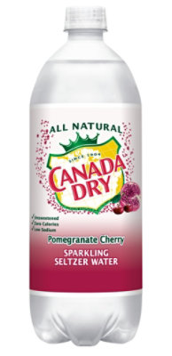 Canada Dry Seltzer Water Pmgrnte Chry - 33.8 FZ - Image 1