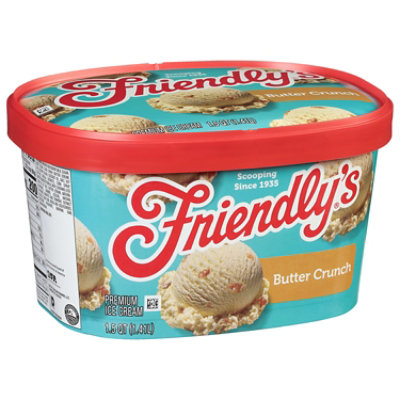 Friendly's Rich and Creamy Butter Crunch Ice Cream Tub - 1.5 Quart - Image 1