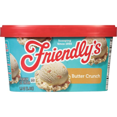 Friendly's Rich and Creamy Butter Crunch Ice Cream Tub - 1.5 Quart - Image 2