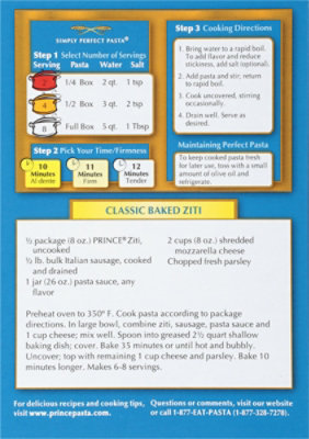 Prince Pasta Ziti - 16 Oz - Image 6