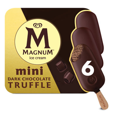 Magnum Mini Dark Chocolate Truffle Ice Cream Bars - 11.1 Oz - Image 1