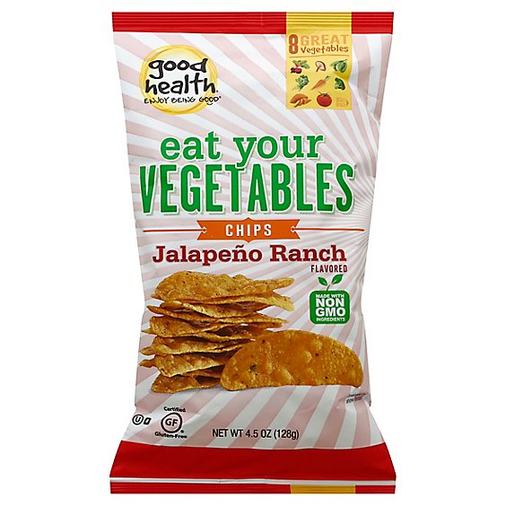Snikiddy Eat Your Vegetables Chips Jalapeno Ranch - 4.5 Oz