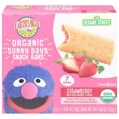 Earths Best Organic Strawberry Cereal Bars - 8-.67 Oz