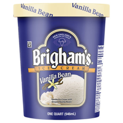 Brigham's Vanilla Bean Ice Cream - 1 Quart - Image 3