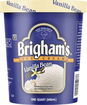 Brigham's Vanilla Bean Ice Cream - 1 Quart - Image 6