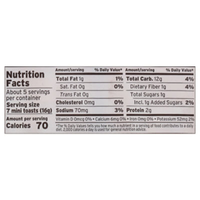 Three Little Pigs Whole Wheat Petite Toast - 2.8 OZ - Image 4