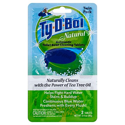 Ty D Bol Ntrl Automatic Toilet Bowl Cleaning Tablets 2pk - 2-1.7 OZ - Image 1