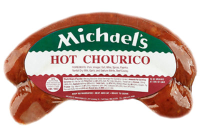 Micheals Hot Chourico - 1 Lb - Image 1