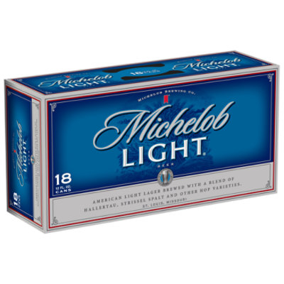 Michelob Light Beer Cans - 18-12 Fl. Oz. - shaws