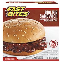 Fast Bites Bbq Rib Sandwich - 5.5 Oz. - Image 1