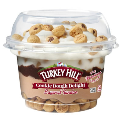 Turkey Hill Cookie Dough Delight Layered Sundae Cup Single - 6.5