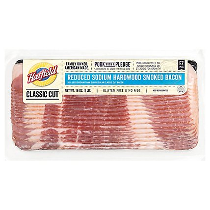 Hatfield Reduced Sodium Sliced Bacon - 16 OZ - Image 3