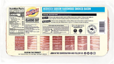 Hatfield Reduced Sodium Sliced Bacon - 16 OZ - Image 6
